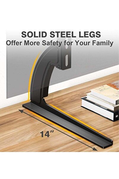 GENERAL Universal Table Top TV Stand Mount - Height Adjustable Base for 27 to 65 LCD/LED TVs