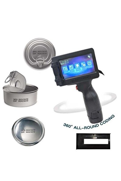 Generic 12.7mm Expiry Date Handheld Inkjet Printer - 4.3 Inch Touch Screen, 28 Languages