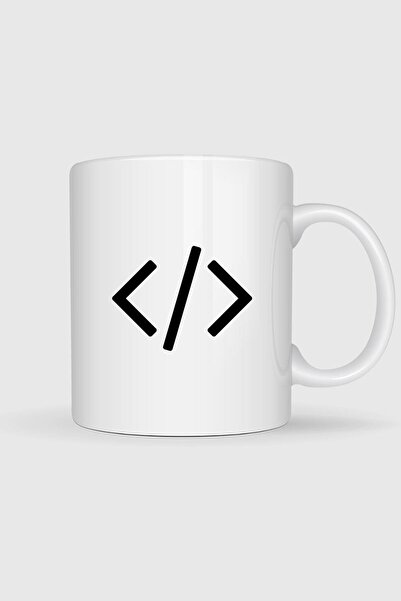 Bahriyeli Collection Code Symbol, Coding, Programming Printed Mug Cups