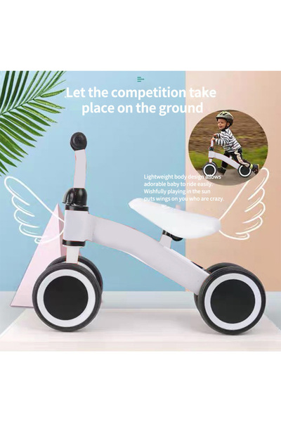 Ma Baby Baby Balance Bike, Tricycle for Kids, 4 Wheels Bicycle for Age 1-3 Years Boys and Girls