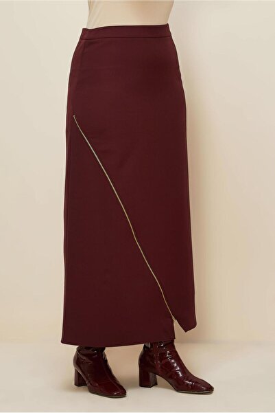 Alvina Zipped Detailed Skirt 60712
