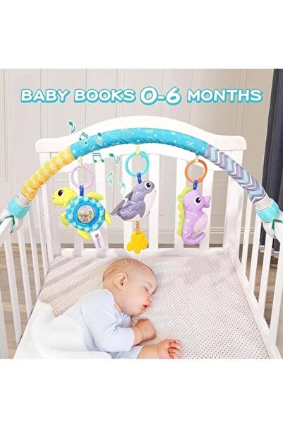 Generic Baby Stroller Arch Toy, Musical Car Seat & Stroller Toy with Animal Accessories