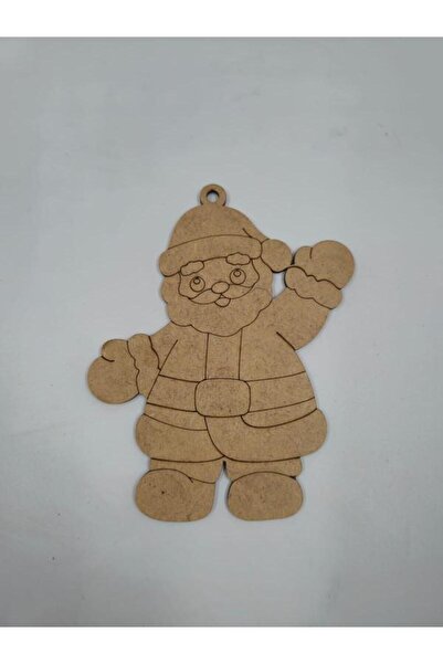 Genel Markalar 1 Adet Ahşap Yılbaşı Süsü Boyama No4 Okul Dıy Etkinlik Aktivit...