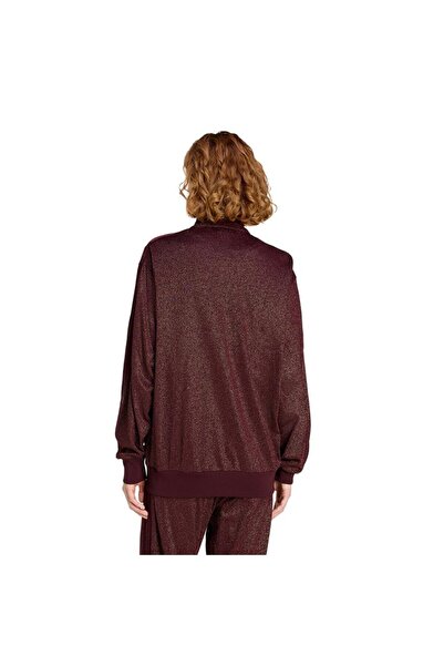 adidas Women's Burgundy Jacket Lurex Fb Tt Ks7788