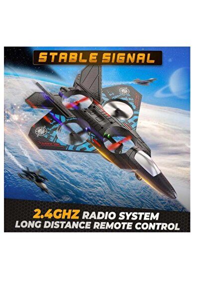 Generic RC Jet Fighter Drone - LED Lights, USB Charging Remote Control Airplane