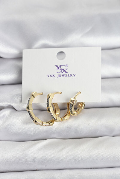 Skygo Ieg ™   Gold Color Zircon Stone Women's Earrings - Tj-Bkp11342 Nvdn-Rsi...