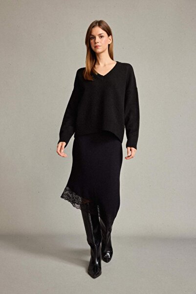 DeFacto Slim Fit Slim Fit Regular Waist Midi Skirt G6622Ax25Wn