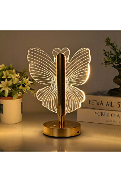 Generic Butterfly Night Light – Creative LED Acrylic Table Lamp for Bedside Decor