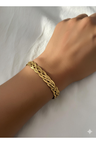 İNN JEWELLERY Steel Bracelet, Tarnish-Free, Anti-Allergic, Spiral Figured (2 Years Importer Warranty)