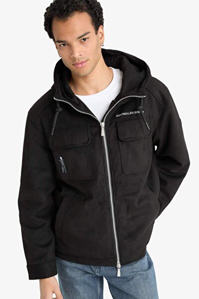 DeFacto Regular Fit Embroidery Detailed Inside Pocket Coat F5168Ax25Wn