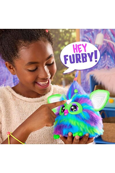 Hasbro Furby Galaxy Edition, Glow in the Dark, 15 Accessories, Interactive Plush Toy, Voice Activated