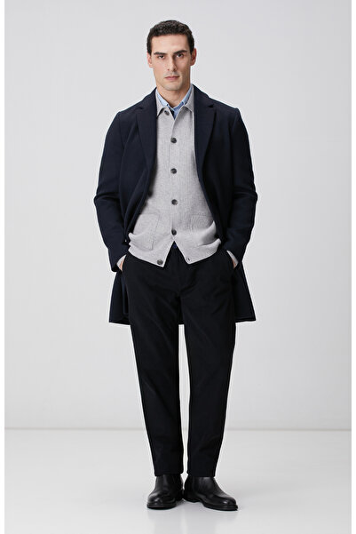 Network Lacivert Kadife Fitilli Jogger Pantolon