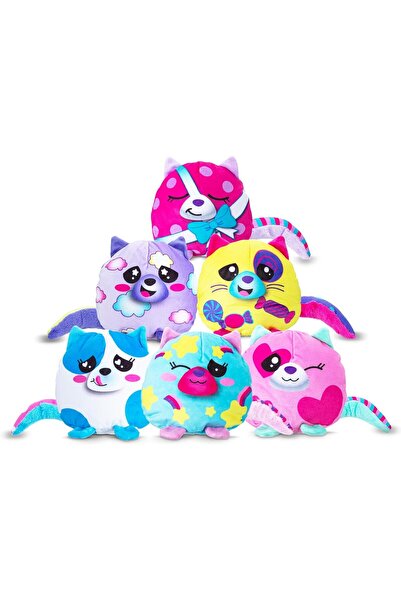 Basic Fun Misfittens Kawaii Plush Kitten - 6-inch Squishy Collectible (Each Sold Separately)