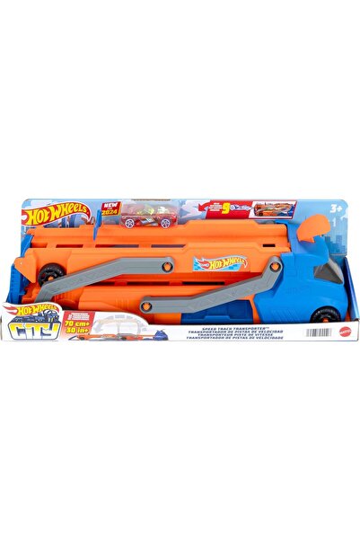 HOT WHEELS 1:64 Scale Toy Car with 76 cm Racing Track