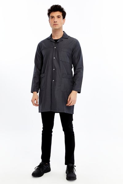 Uniprom Work Apron Cleaning Staff, Hademe, Tea Maker, Student Gray Male