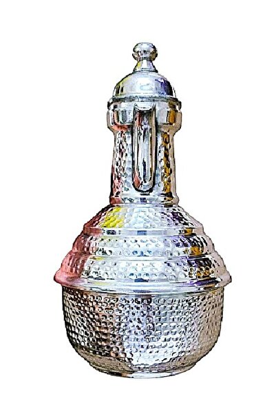 Pure Traditional Indian hand-hammered aluminum coffee pot, 1 liter