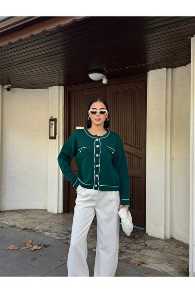 TANO Atelier كارديجان محبوك بأزرار من أبو ظبي