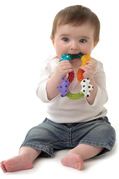 Playgro Click & Twist Rattle – Engaging Rattle Baby Toy for Development and Sensory Play, 0+ Month