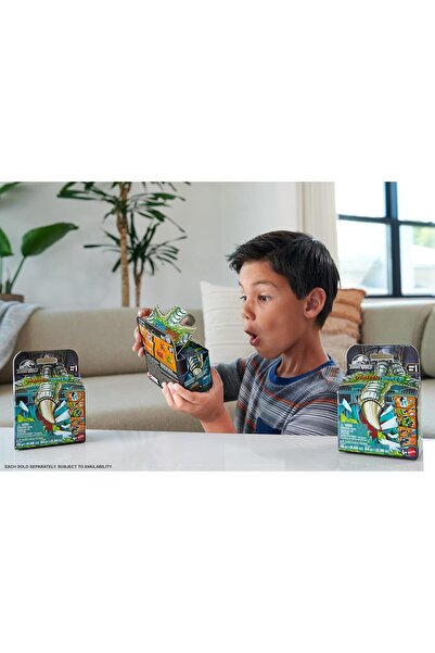 mattel Jurassic World Crushivores Mini Unpack Dinosaur Toy Figure, HVB29