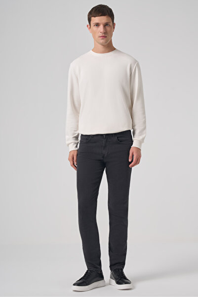 Morven Men's Smoked Denim 5 Pocket Dynamic Fit Jean Denim Pants