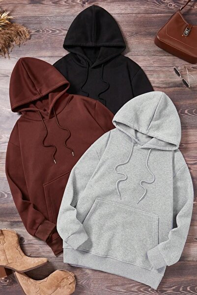 RASCHA سويت شيرت هودي مكون من 3 قطع للجنسين