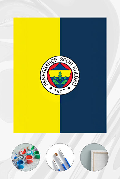 Parloran Sayılarla Boyama 40x50 cm Tuval Seti - Boyaları Ve Fırçaları Dahil -...
