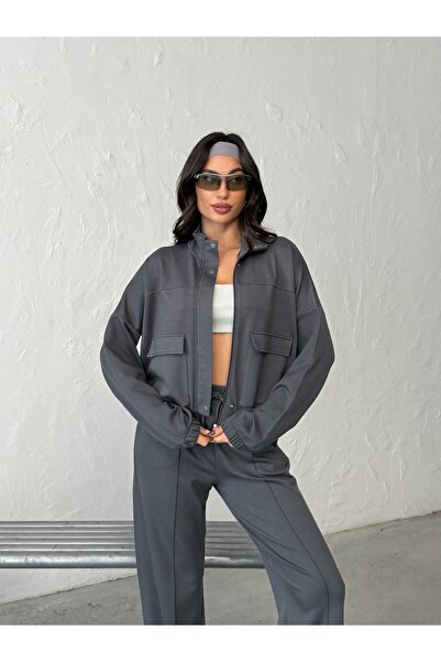 BEJNA Women's Bomber Jacket Pants Modal Set