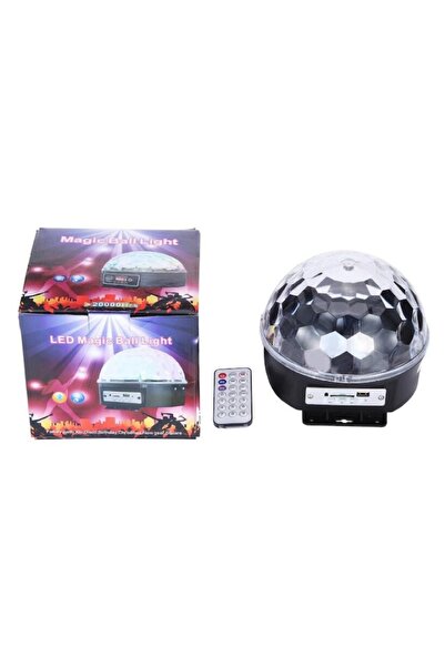 TrendyLux Rotating RGB LED Disco Ball – Music Speaker, USB/SD, Remote Control, 20W, Light Shows