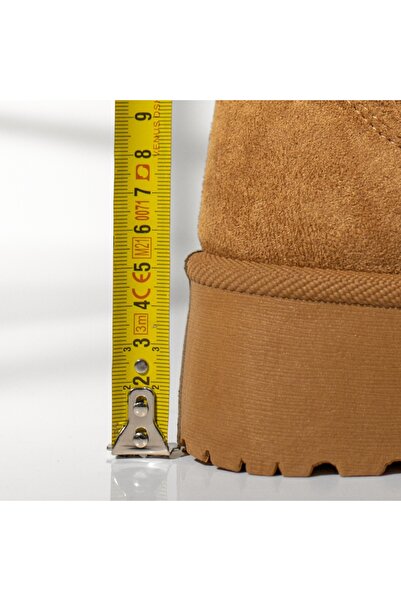 BMoD Women's brown boots with thick sole and zipper MOD12836