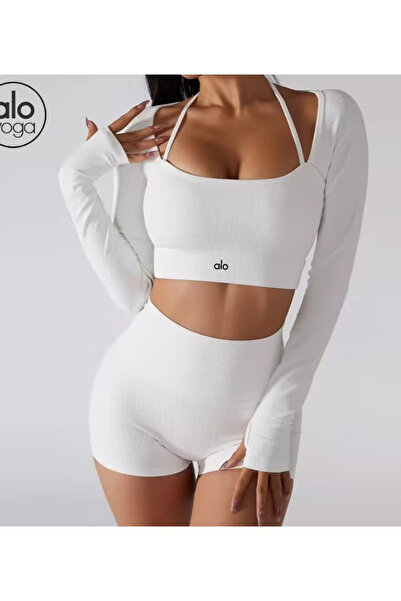 Alo Yoga wear long sleeve threaded sports quick-drying top