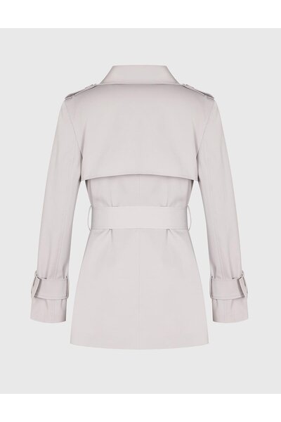 İLVİ Lensa Gray Women's Trench Coat