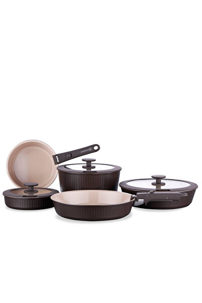 KORKMAZ Nova Pratika Robusta 10 Parça Tencere Seti A2791-2