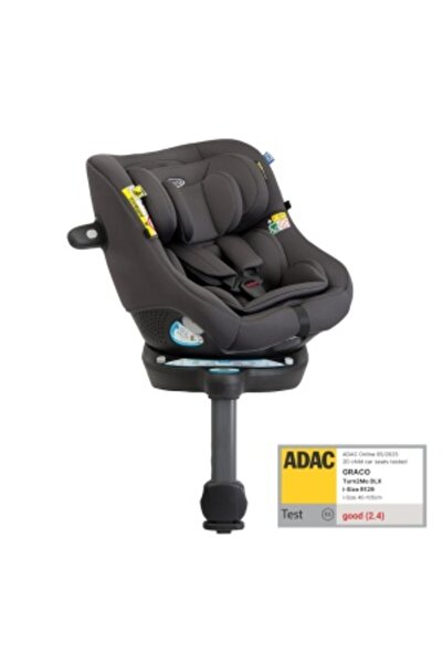 Graco Turn2Me 360° DLX Iron car seat, 40-105 cm, R129 certified and ADAC tested