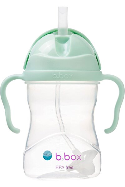 b.box Sippy Cup with Weighted Fliptop Straw (Pistachio, 8 oz)