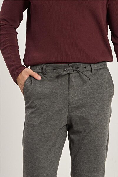 BARRELS AND OIL Men's Elastic Waist Trousers - Anthracite