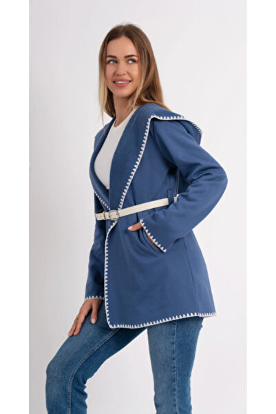 ALCİNOUS Details of the Sewing, Belt, Inner Wool, Pocket, Hood Hooded