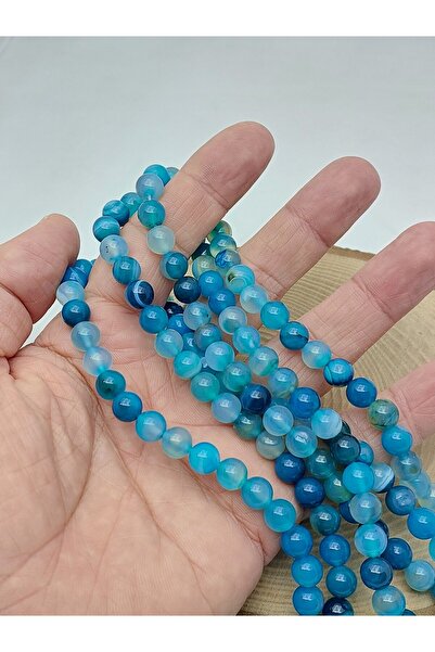 Yasamtohumu Piatră de agat 8 mm – Fabricarea de colier/brățară cu mărgele din...