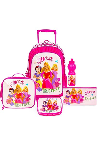 Trucare Sanrio Hello Kitty 5-in-1 Trolley School Bag Set (Backpack, Lunch Box, Insulated Bag, Pencil