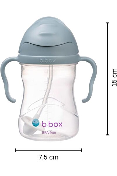 b.box Sippy Cup – Weighted Straw, Leak Proof, Easy Grip, 240ml