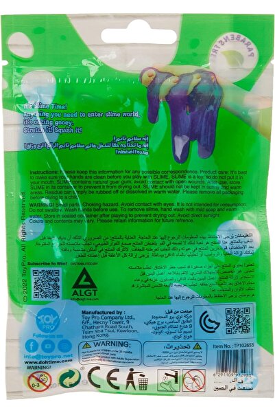 DohTime Slime Bag 3 Oz, One Piece Sold Separately