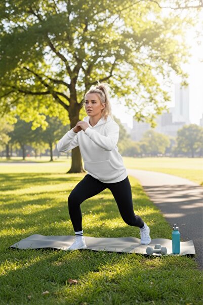 SVART WEAR Тайц-худі Комбінезон Жіночий Чорний Стягуючий легінси + Оверсайз худі Комплект