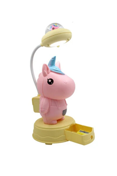ebuuconcept Unicorn LED Masa Lambası – Dokunmatik Gece Lambası | Çekmeceli, E...