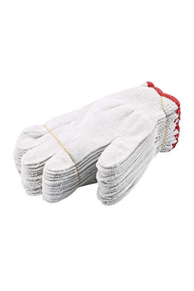 Generic Cotton Glove 10 Pieces - Seamless Work Gloves with Wrist Protection, Comfortable Cotton
