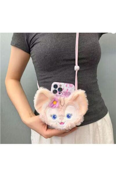 OEM Geantă de Umar pentru Copii din Pluș, Model Animăluț Drăgălaș, 21 x 15 cm...