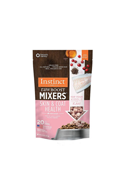 INSTINCT Raw Boost Mixers Skin & Coat Health Freeze-Dried Dog Food Topper