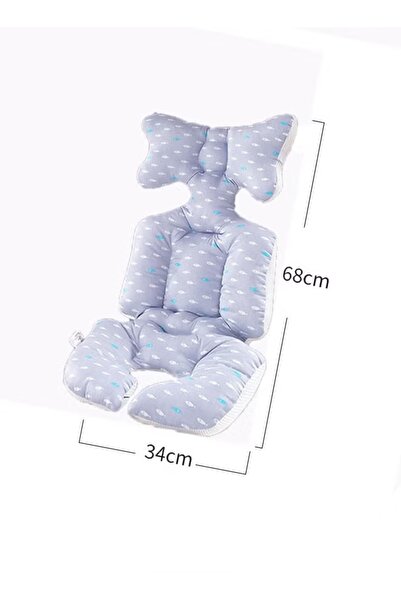 Generic Baby Stroller Cushion Seat Pad Stroller Seat Liner 3D Mesh Pram Pushchair Seat Liners Universal Blue