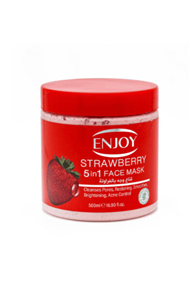 Enjoy قناع الفراولة 5 في 1 للوجه 500 مل