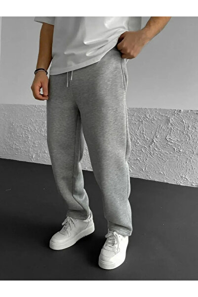 Freak Tshirt Baggy Sweatpants Gray Wide Leg Winter 3 Thread Combed Cotton