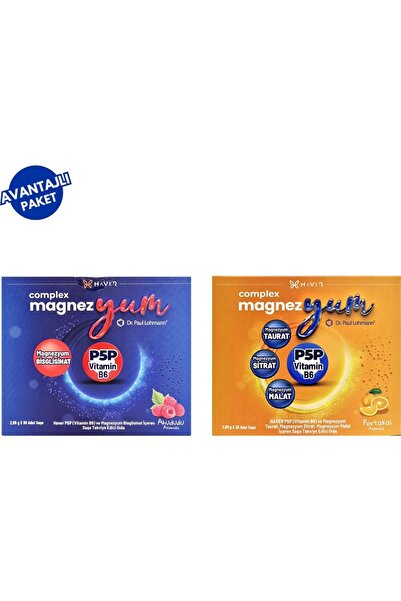 Haver Complex Magnezyum Day 30 Saşe + Complex Magnezyum Night 30 Saşe