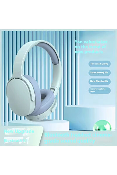 Generic Bluetooth Wireless Over-Ear Headphones with HD Mic & Music Player